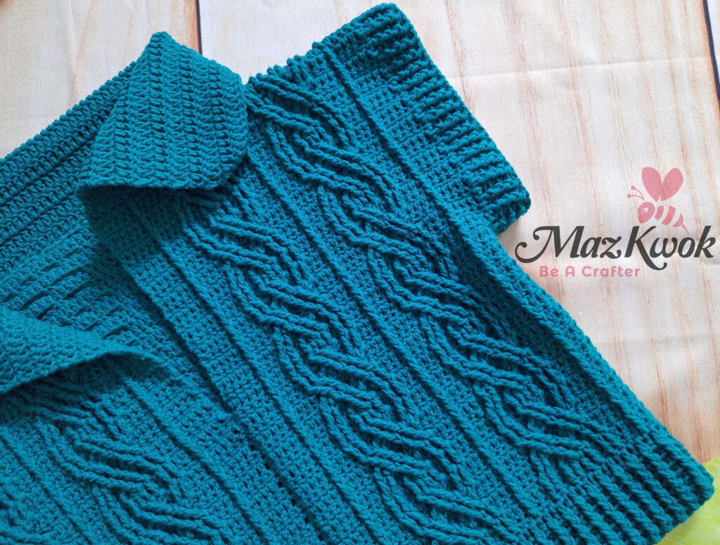 crochet cable tee